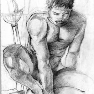 Sebastian At Rest (Canvas Print)