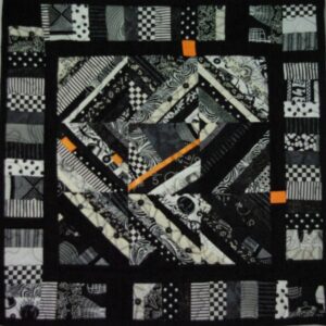 Black Over Gold (Canvas Print)