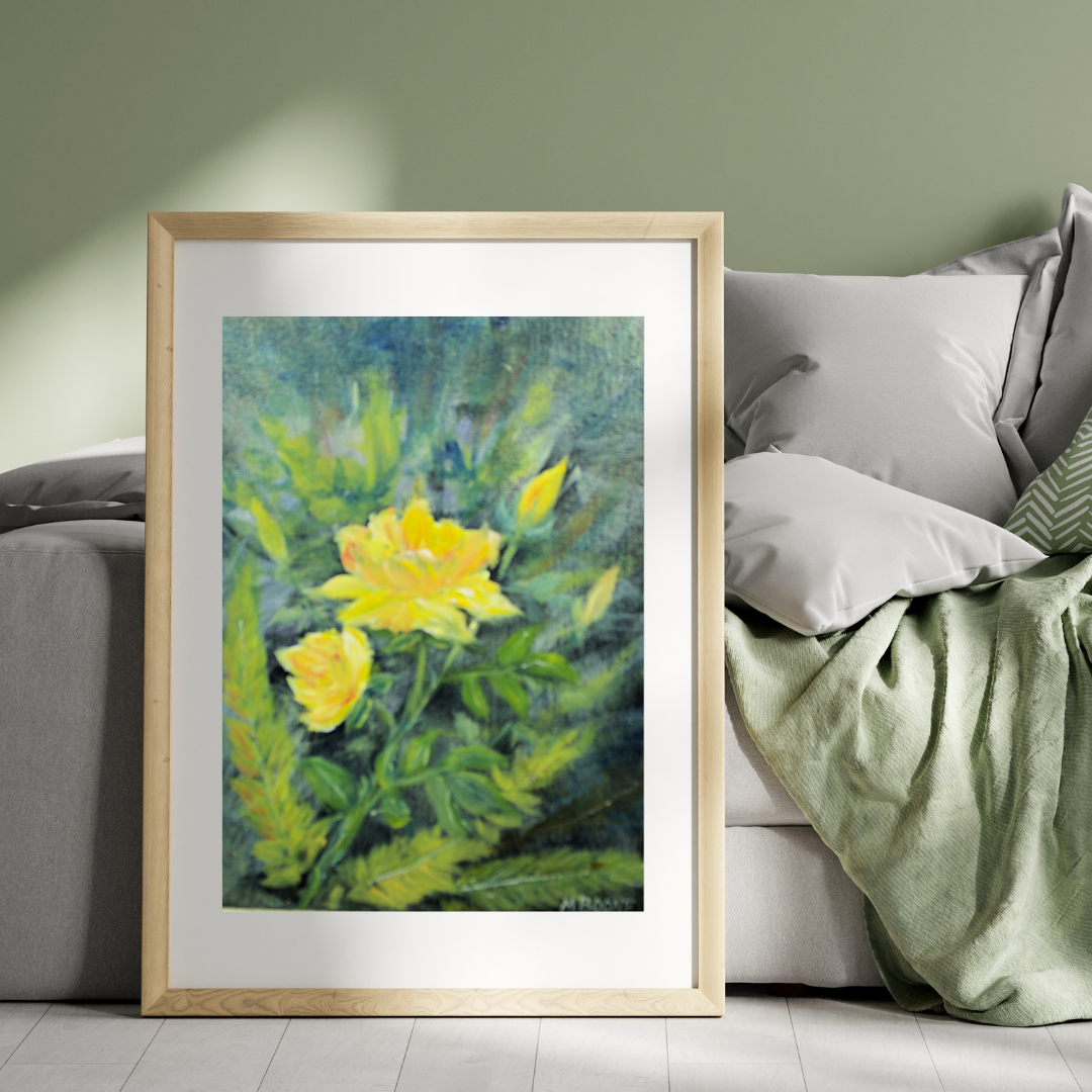 Golden Roses (Canvas Print) – Artists Art Center