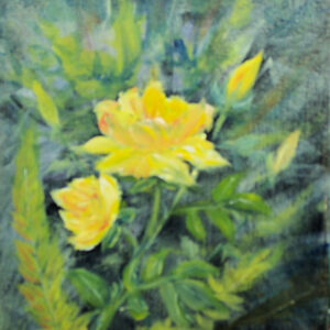 Golden Roses (Canvas Print)