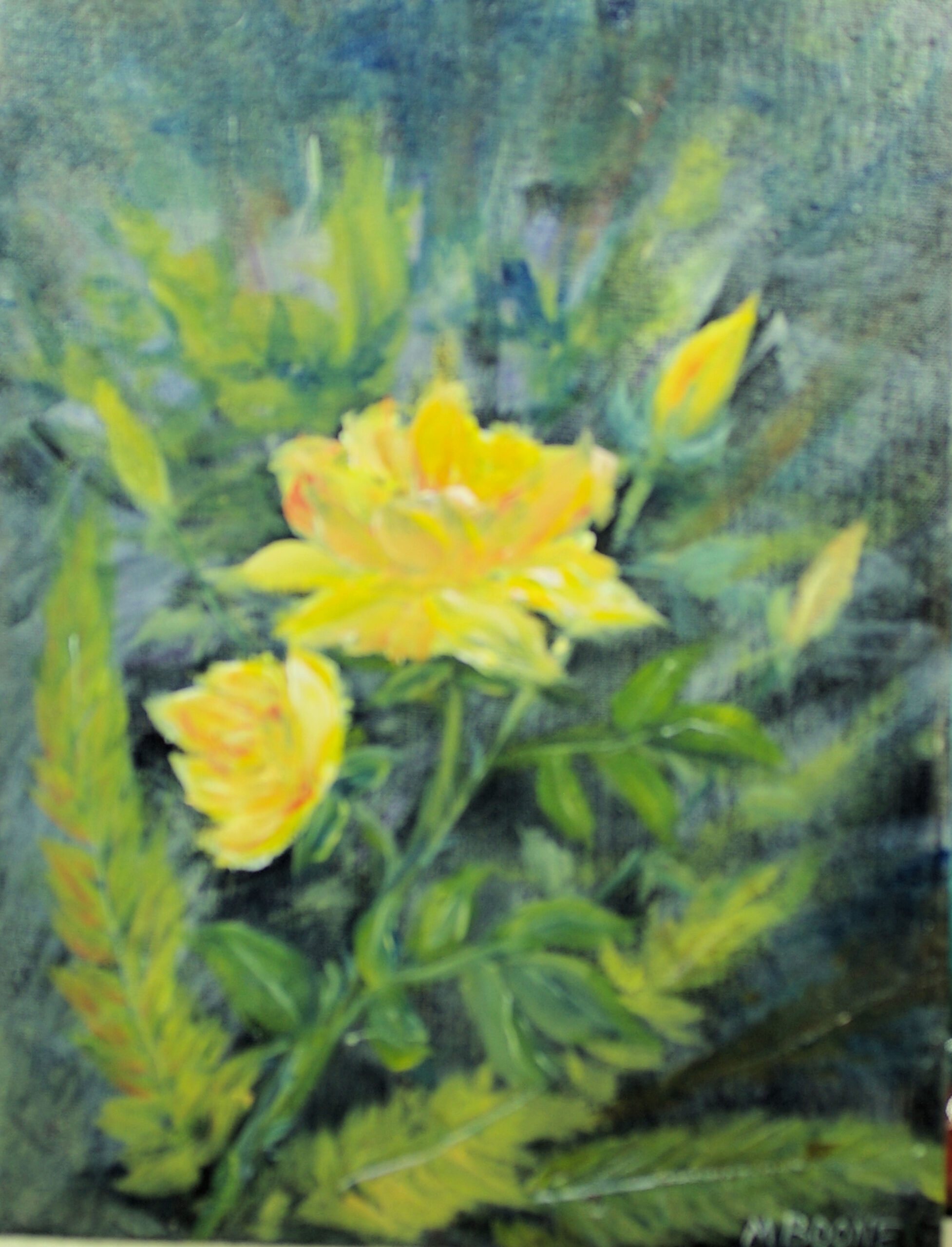 Golden Roses (Canvas Print) – Artists Art Center