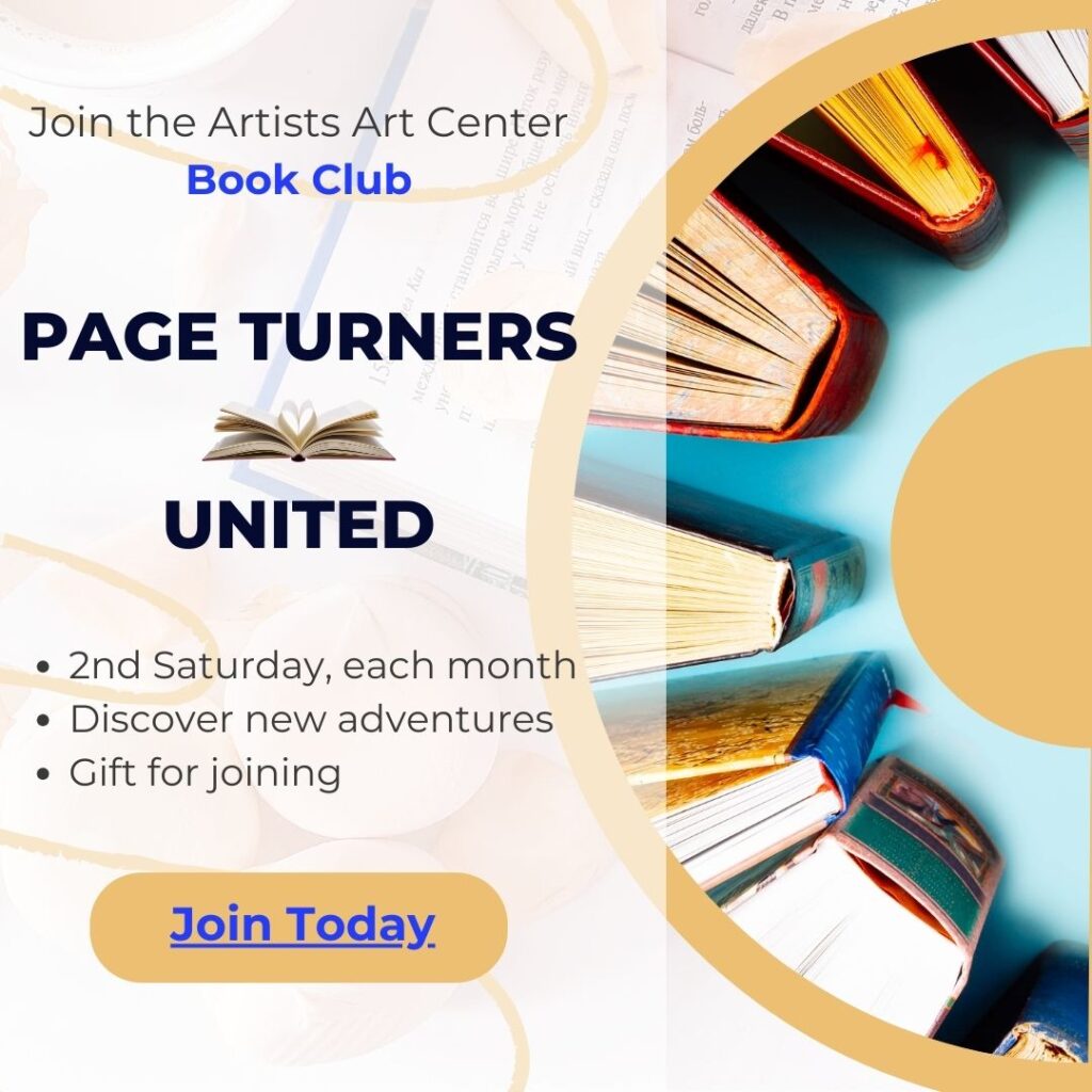 Artists Art Center Book Club 'Page Turners United' in Spring Hope, NC