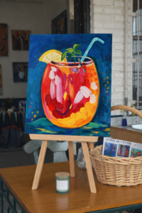 2026 June Citrus & Chill Theme Sip N Paint Original Image by